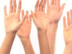 Image of rasied hands