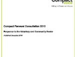 renewed compact consultation response cover